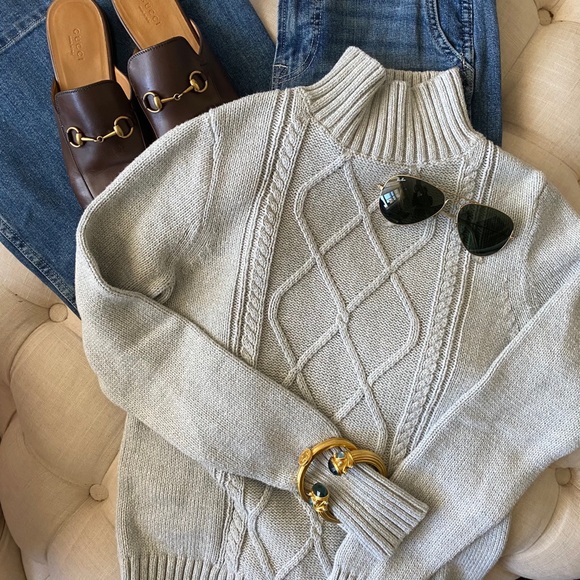 J. Crew Sweaters - J.Crew cotton cableknit sweater